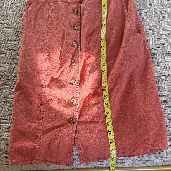 Prana Hemp/Organic Cotton Terracotta Button-Down Midi Dress - Picture 13 of 13